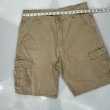 Wrangler Cargo Shorts - 36W 9L Khaki Cotton