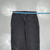 Carhartt Ptb Carpenter Pants - 34W 32L Blue Cotton