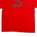 PUMA Mens T-Shirt Red Crew Neck M
