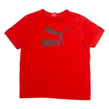 PUMA Mens T-Shirt Red Crew Neck M