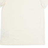 CHAMPION Womens T-Shirt Cream Crew Neck L