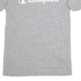 CHAMPION Womens T-Shirt Grey Crew Neck XS