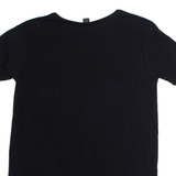 REPLAY Womens T-Shirt Black Crew Neck S