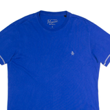 ORIGINAL PENGUIN Mens T-Shirt Blue Crew Neck M