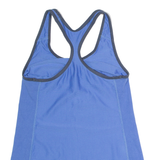 NIKE Womens Vest Blue Sleeveless Roll Neck XS