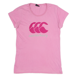 CANTERBURY Womens T-Shirt Pink Crew Neck UK 12