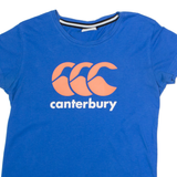 CANTERBURY Womens T-Shirt Blue Crew Neck UK 10