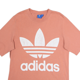 ADIDAS ORIGINALS Mens T-Shirt Pink Crew Neck S