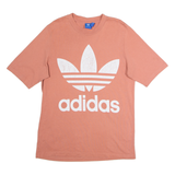 ADIDAS ORIGINALS Mens T-Shirt Pink Crew Neck S