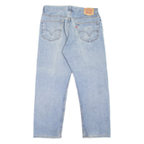 LEVI'S 505 Jeans Mens Blue Regular Straight Stone Wash W32 L29