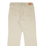 LEVI'S 505 Womens Jeans Beige Regular Straight W32 L29