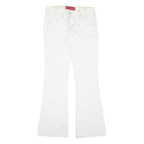 LEVI'S Superlow Womens Trousers White Regular Flared W29 L30