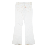 LEVI'S Superlow Womens Trousers White Regular Flared W29 L30