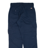 DICKIES Cargo Workwear Mens Trousers Blue Regular Straight W32 L30