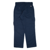 DICKIES Cargo Workwear Mens Trousers Blue Regular Straight W32 L30