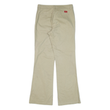 DICKIES Workwear Womens Trousers Beige Slim Bootcut W30 L29