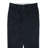 DICKIES 874 Workwear Mens Trousers Black Regular Straight W38 L28