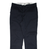 DICKIES 776 Workwear Womens Trousers Black Slim Straight W36 L30
