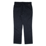 DICKIES 776 Workwear Womens Trousers Black Slim Straight W36 L30