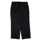 DICKIES Workwear Mens Trousers Black Relaxed Straight W36 L30