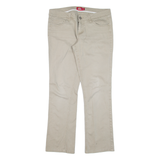 DICKIES Workwear Womens Trousers Beige Slim Bootcut W32 L27