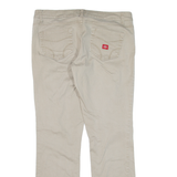 DICKIES Workwear Womens Trousers Beige Slim Bootcut W32 L27