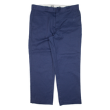 DICKIES 874 Workwear Mens Trousers Blue Regular Straight W38 L29