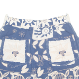 Womens Chino Shorts Blue 90s Floral S W27