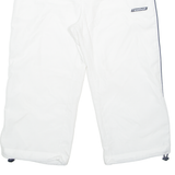 REEBOK Mesh Lined 3/4 Length Womens Sports Shorts White UK 10 W27