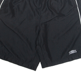 UMBRO Mens Sports Shorts Black L W26