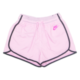 NIKE Mesh Lined Womens Sports Shorts Pink XS W25