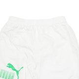 PUMA Mesh Lined Mens Sports Shorts White M W30