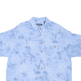 PURITAN Mens Hawaiian Shirt Blue Floral XL