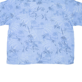 PURITAN Mens Hawaiian Shirt Blue Floral XL