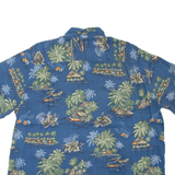 BATIK BAY Islands Mens Hawaiian Shirt Blue Floral XL
