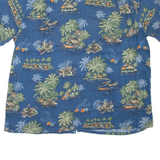 BATIK BAY Islands Mens Hawaiian Shirt Blue Floral XL