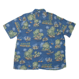 BATIK BAY Islands Mens Hawaiian Shirt Blue Floral XL
