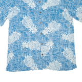 HIGH SURF Pineapples Mens Hawaiian Shirt Blue Crazy Pattern XL