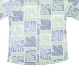 COOK STREET Mens Hawaiian Shirt Green Floral M