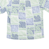 COOK STREET Mens Hawaiian Shirt Green Floral M