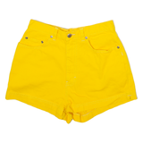 TEDDY'S Womens Casual Shorts Yellow S W26