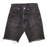 LEVI'S 501 Womens Denim Shorts Grey S W26