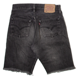 LEVI'S 501 Womens Denim Shorts Grey S W26