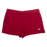 ADIDAS Womens Casual Shorts Red S W28