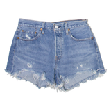 LEVI'S 501 Big E Womens Denim Shorts Blue S W27