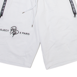 PROJECT Mens Casual Shorts White S W26