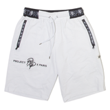 PROJECT Mens Casual Shorts White S W26