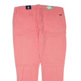 Womens Trousers Pink Regular Tapered W34 L28