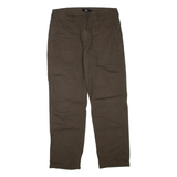 VANS Womens Trousers Green Regular Straight W32 L32