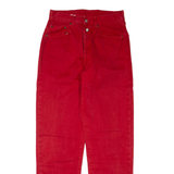 REPLAY Womens Trousers Red Regular Straight W31 L30